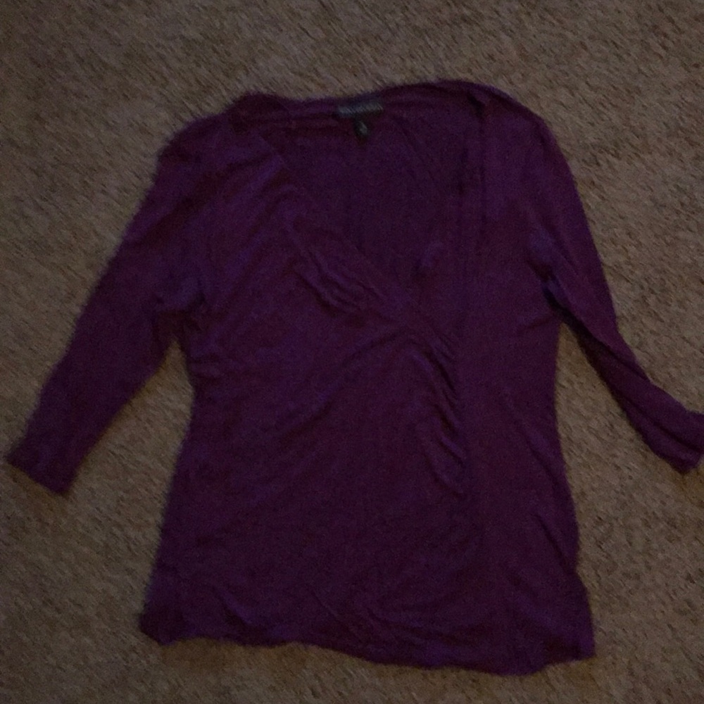 Faux wrap shirt